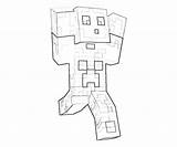 Coloring Minecraft Pages Skins Library Clipart Pi sketch template