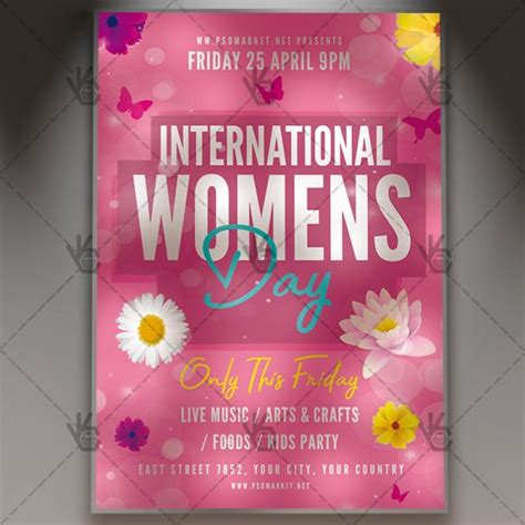 international womens day flyer psd template psdmarketafrican flyer