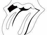 Rolling Stones Coloriage Imprimer Broderies Logo Danieguto sketch template
