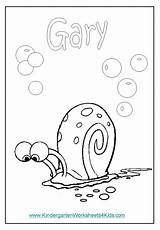 Spongebob Gary Krabs sketch template