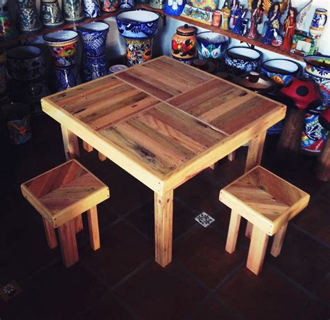 mesa de tarima madera reciclada  en mercadolibre