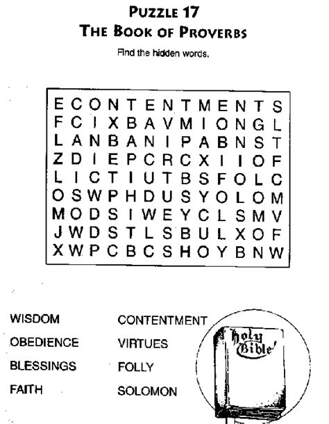 book  proverbs word search bible coloring pages craft ideas