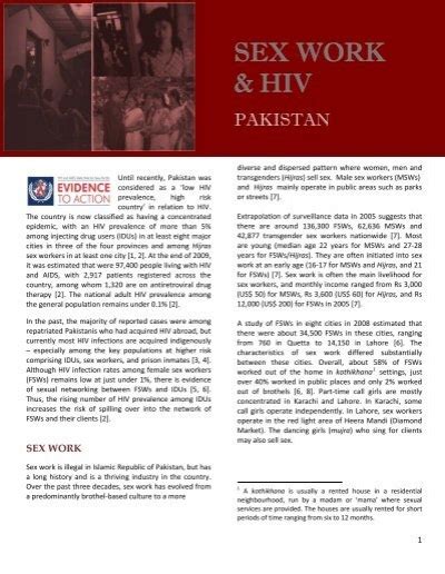 Sex Work And Hiv Hiv Aids Data Hub