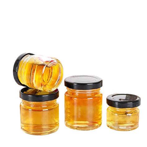 Wholesale 20ml Round Glass Bottle Small Mini Honey Jam Jar