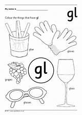 Worksheets Blends Initial Colouring sketch template