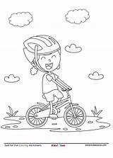 Cycling Kidzezone sketch template