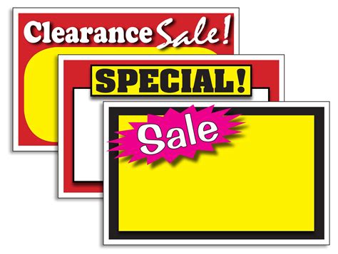 clearance sale sign templates images