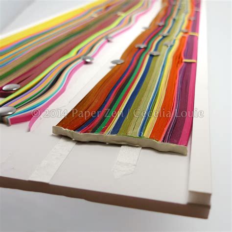 paper zen cecelia louie   organize messy quilling strips