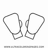 Boxing Gloves Coloring Pages sketch template