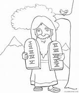 Coloring4free Commandments Moses Sheets sketch template
