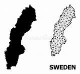 Mappa Svezia Carcassa Solida sketch template