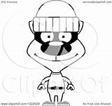 Robber Cat Cartoon Illustration Happy Clipart Royalty Thoman Cory Lineart Outline Vector sketch template