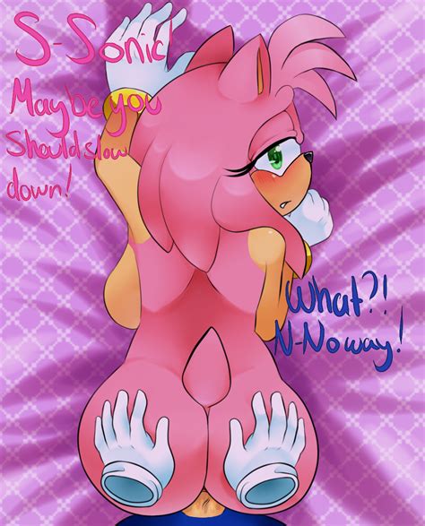 rule 34 amy rose anthro ass big breasts big butt blush