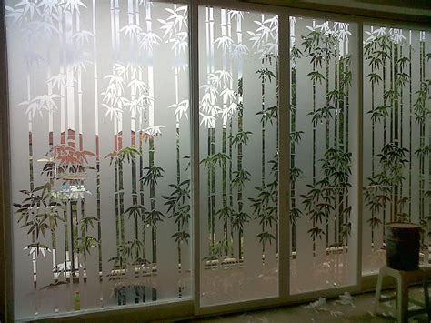 kaca jendela bergambar  rumah modern gudang art design