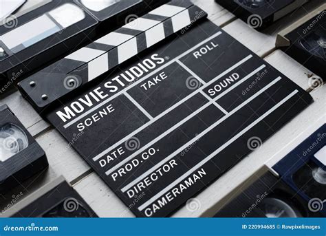 slate stock image image  tape analog cinema