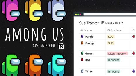 game tracker template  notion