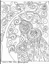 Karla Gerard Coloring Pages Rug Patterns Template Owls Tree Abstract Hook Pattern Modern sketch template