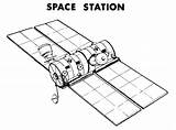 Space Station Drawing Drawings Paintingvalley sketch template