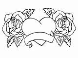 Coloring Pages Skull Roses Rose Getcolorings sketch template
