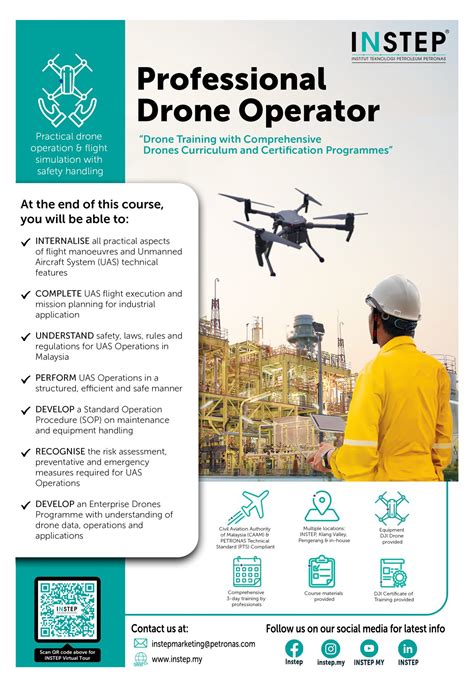day professional drone operator training programme instep