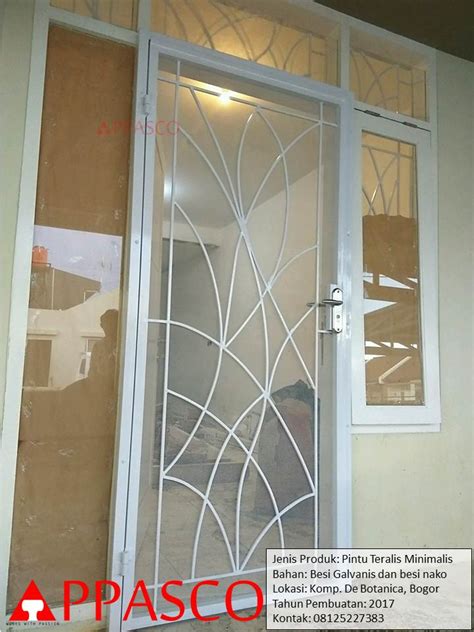 pintu teralis besi minimalis cantik anti nyamuk jual
