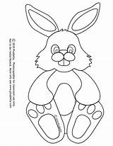 Coloring Rabbit Bunny Easter Pages Outline Clipart Rabbits Decorations Clip Patterns Library Popular sketch template