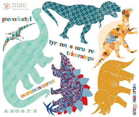 dinosaurs fabric wallsticker omg i want these