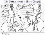 Chagall Marc Pages Coloring Landscape Followers sketch template