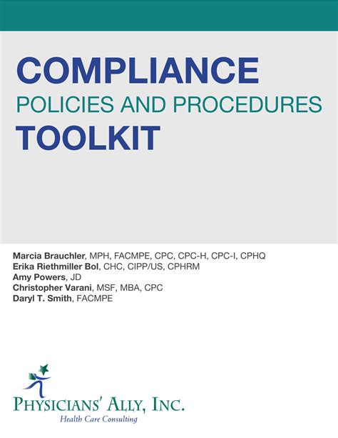 compliance policies  procedures toolkit physicians ally