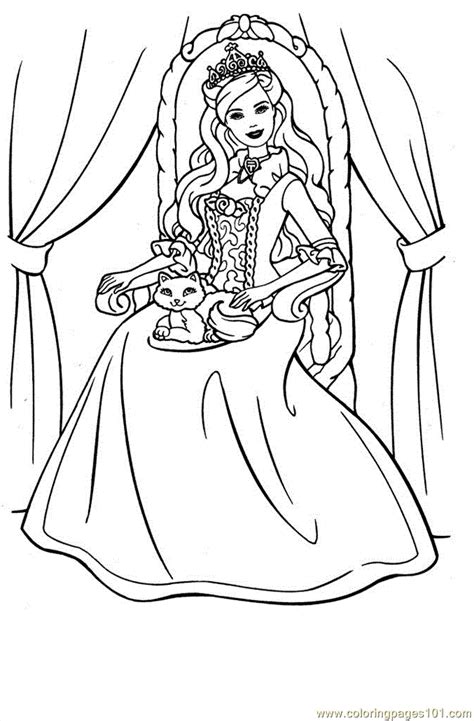 princess coloring page printable