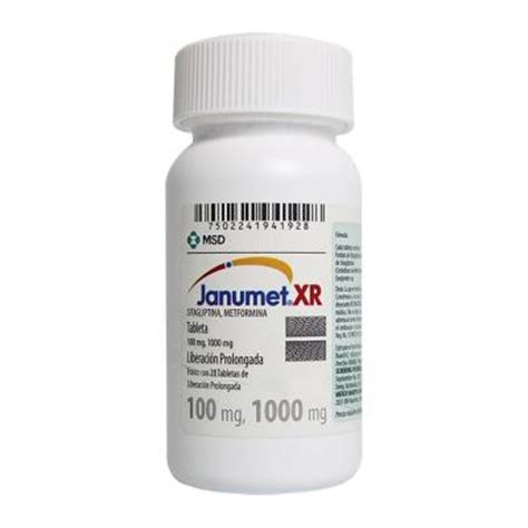 janumet xr  mg mg  tabletas de liberacion prolongada walmart