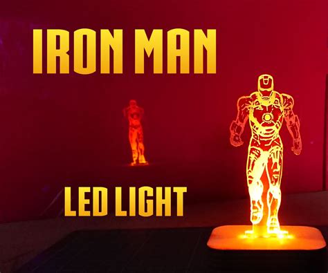 iron man led light  steps  pictures instructables