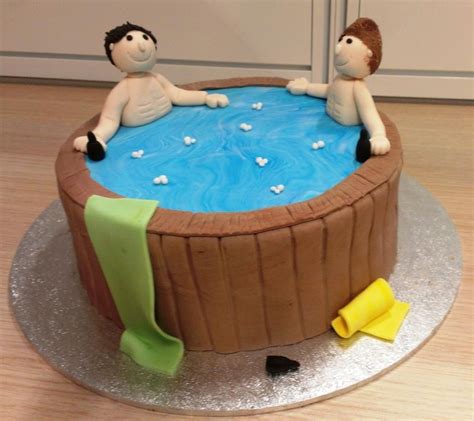 Hot Tub Birthday Cake