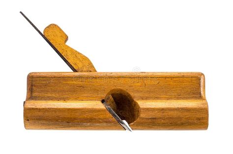 avion en bois de vieil outil de charpentier sur  blanc image stock image du conception