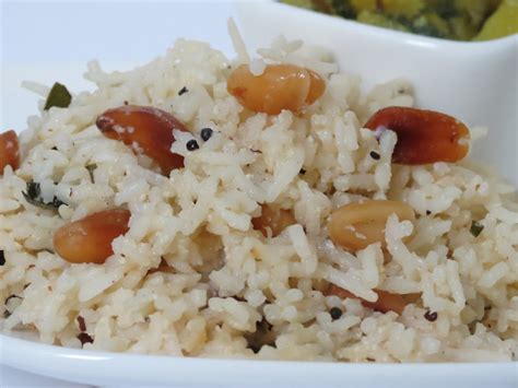 mittu cooking love peanut rice quick indian lunch box recipe
