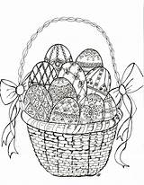 Egg Easter Coloring Faberge Color Easy sketch template