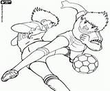 Tsubasa Benji Casillas Iker Colorare Kapitan Voetbalwedstrijd Capitaine Partido Piłki Mecz Nożnej Futebol Jogo Kolorowanki Holly Hutton Ozora Childrencoloring sketch template