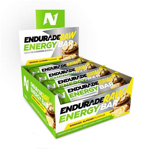Endurade Raw Energy Bar Banana Almond 45g X 12 Shop Today Get It