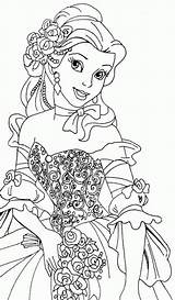 Coloring Belle Pages Princess Disney Girls Coloriage Printable Print Princesse La Template Un Colorier Popular Imprimer Choisir Tableau sketch template