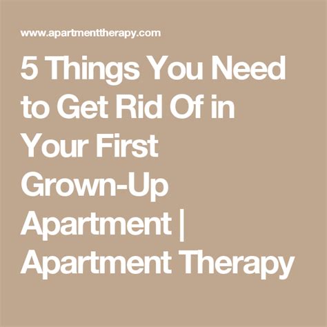 5 Things You Need To Get Rid Of In Your First Grown Up Apartment