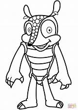 Armadillo Coloring Pages Colouring Cartoon Mighty Drawing sketch template