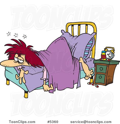 cartoon lady in bed bangdodo