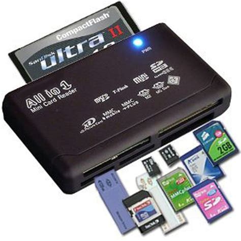 memory card reader usb external sd sdhc mini micro  mmc xd cf black high quality