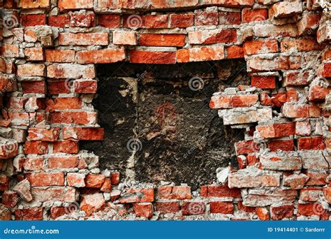 broken brick wall background stock image image