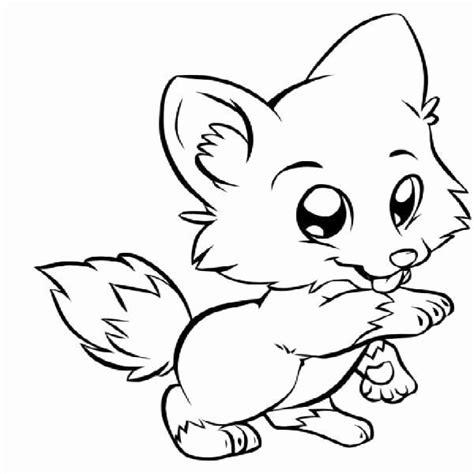 kawaii fox coloring page luxury baby fox coloring pages puppy