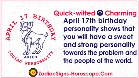 april 17 zodiac aries horoscope birthday personality and lucky things