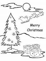 Christmas Coloring Cards Printable Card Merry Print Gotfreecards sketch template