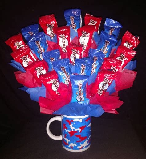 mounds and almond joy candy bouquet