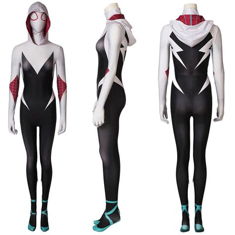 gwen stacy suit into the spider verse spider gwen cosplay costume