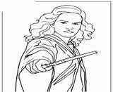 Hermione Potter Granger Wand Coll sketch template